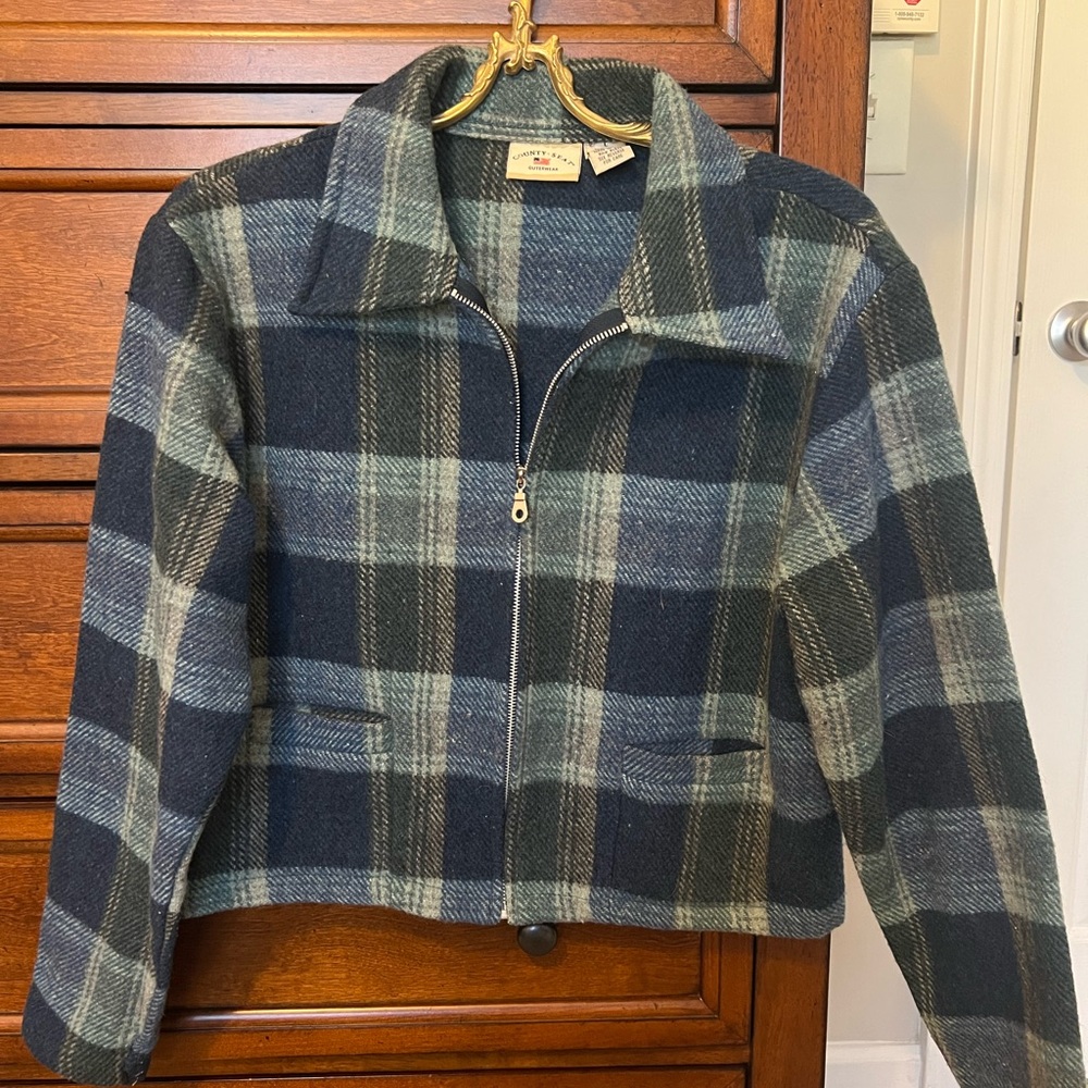 Plaid Wool Jacket